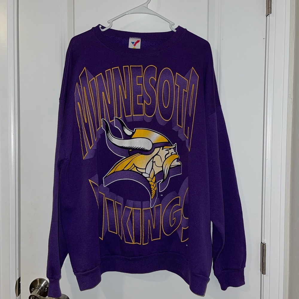 vintage minnesota vikings crew neck